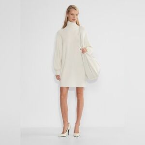 Aritzia Babaton Maclean Merino Wool Ribbed Sweater Dress NWT Size S